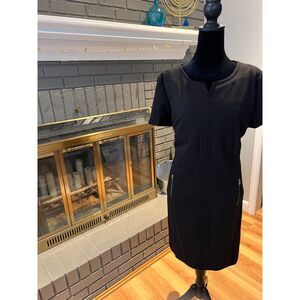 Tahari Notched-Collar Dress